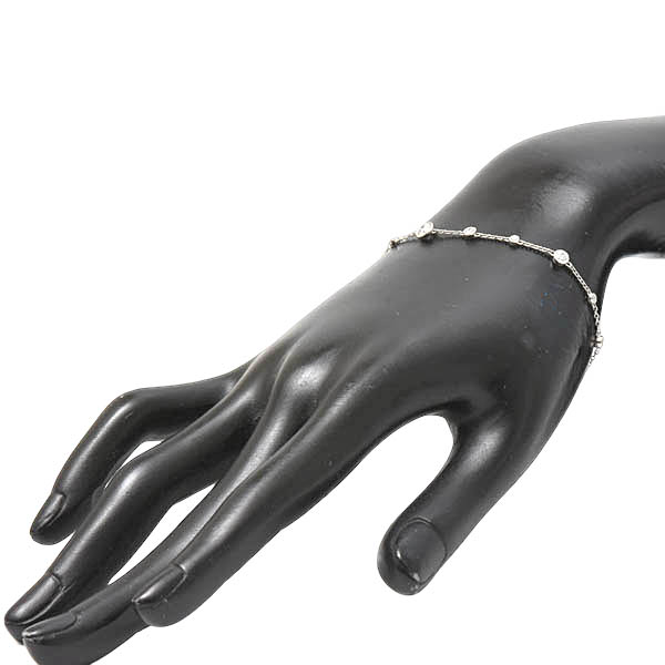 ギメル ネックレス ブレス レディース ミルグレイン ダイヤモンド ネックレス ブレス セット 合計60P 5.358ct プラチナ Gimel PT950×PT850 中古