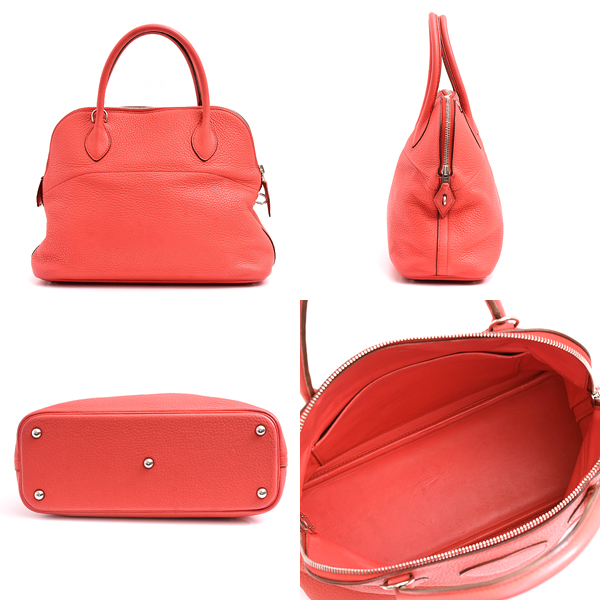 エルメス バッグ レディース ボリード31 2WAY ハンドバッグ □N刻 ブーゲンビリア レッド系 トリヨンクレマンス HERMES 中古