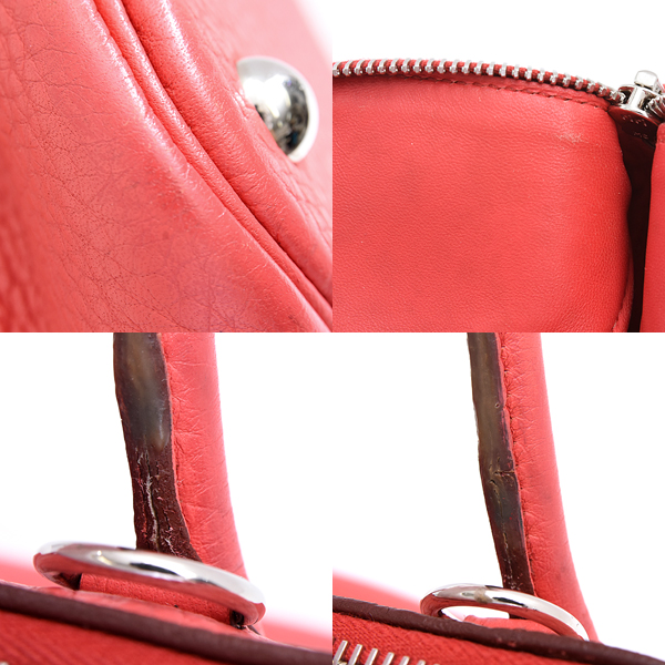 エルメス バッグ レディース ボリード31 2WAY ハンドバッグ □N刻 ブーゲンビリア レッド系 トリヨンクレマンス HERMES 中古