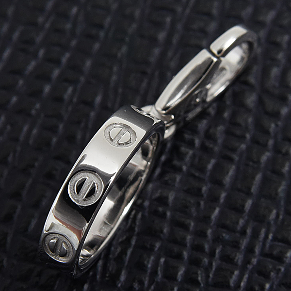 カルティエ チャーム レディース ラブチャーム ペンダントトップ ホワイトゴールド Cartier 750WG 中古