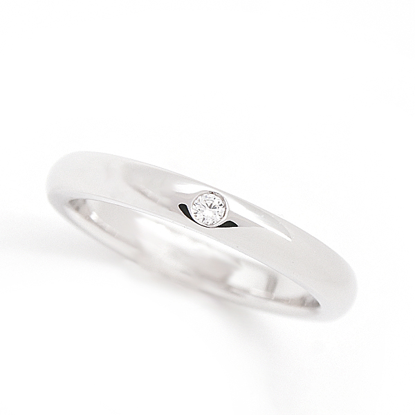 TIFFANY エルサペレッティ PT950 1Pダイヤモンド 13.5号