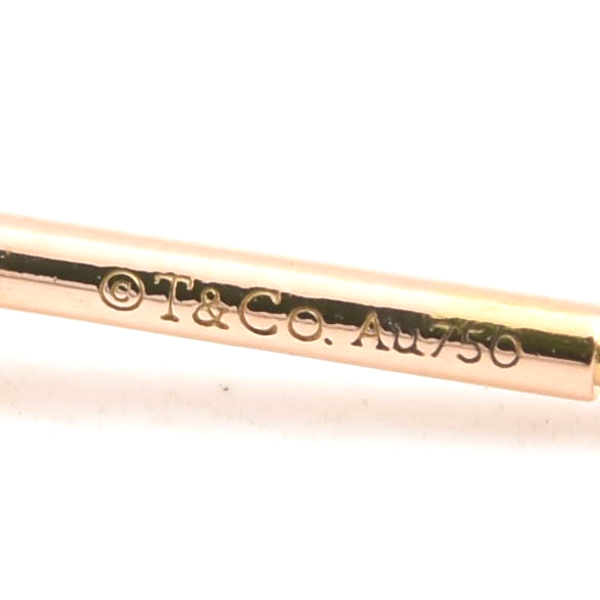 ティファニー ピアス レディース ソリティア ダイヤ ピアス 0.22ct×2 ピンクゴールド TIFFANY 750PG 中古