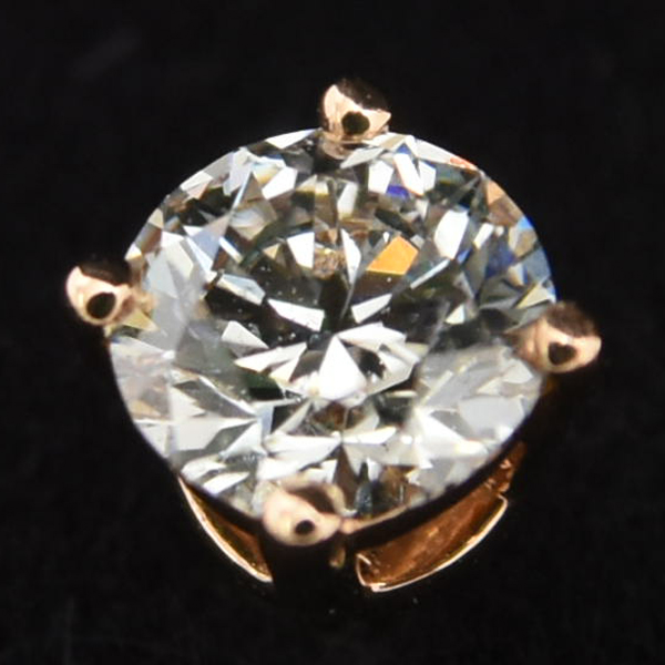 ティファニー ピアス レディース ソリティア ダイヤ ピアス 0.22ct×2 ピンクゴールド TIFFANY 750PG 中古