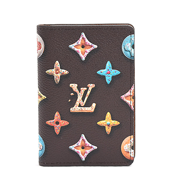 ルイヴィトン カードケース メンズ レディース オーガナイザー ドゥ ポッシュ モノグラム ドーナツ ブラウン系 Louis Vuitton M28282 中古