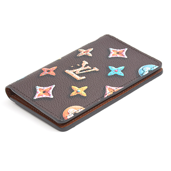 ルイヴィトン カードケース メンズ レディース オーガナイザー ドゥ ポッシュ モノグラム ドーナツ ブラウン系 Louis Vuitton M28282 中古