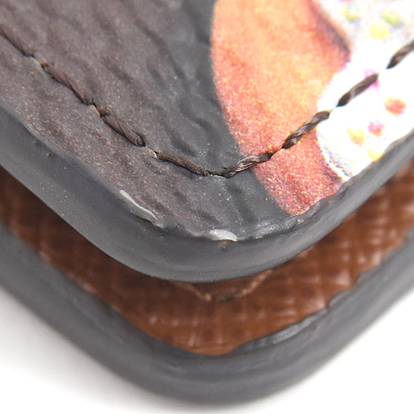 ルイヴィトン カードケース メンズ レディース オーガナイザー ドゥ ポッシュ モノグラム ドーナツ ブラウン系 Louis Vuitton M28282 中古