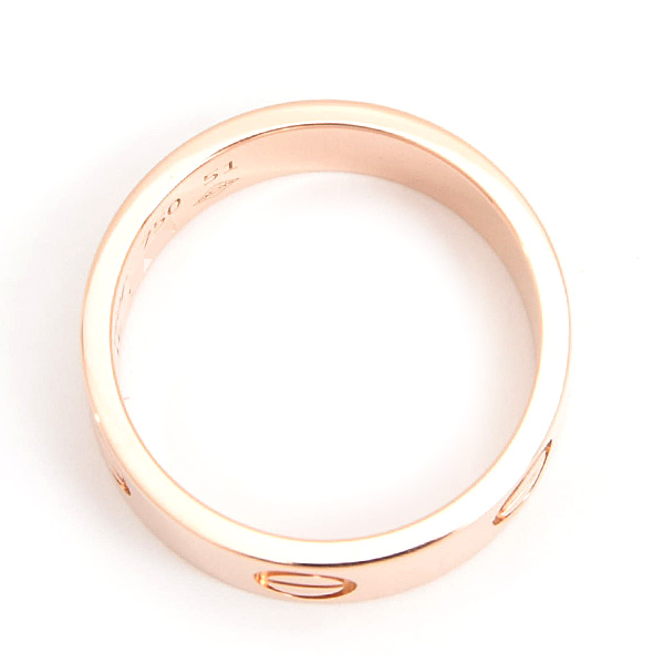 カルティエ 指輪 レディース ラブ リング 51号 実寸11号 ピンクゴールド Cartier 750PG 中古
