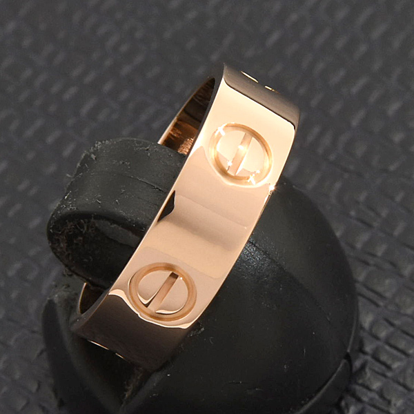 カルティエ 指輪 レディース ラブ リング 51号 実寸11号 ピンクゴールド Cartier 750PG 中古