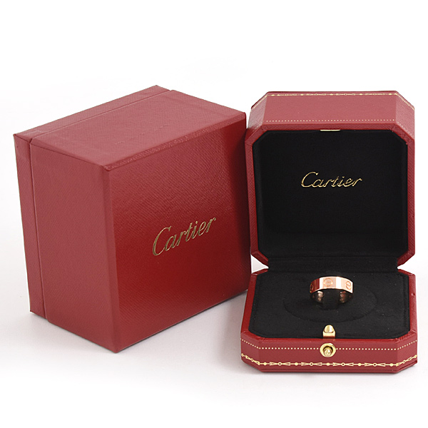 カルティエ 指輪 レディース ラブ リング 51号 実寸11号 ピンクゴールド Cartier 750PG 中古