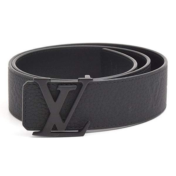 ルイヴィトン ベルト メンズ LVイニシャル リバーシブル サイズ80 トリヨン ブラック Louis Vuitton M4487W 中古