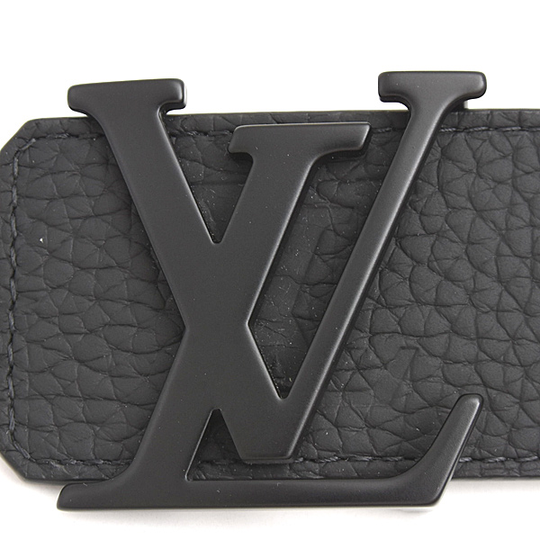 ルイヴィトン ベルト メンズ LVイニシャル リバーシブル サイズ80 トリヨン ブラック Louis Vuitton M4487W 中古