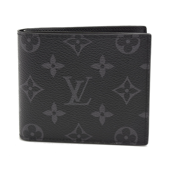 ルイヴィトン 財布 メンズ ポルトフォイユマルコ NM モノグラムエクリプス 二つ折り財布 Louis Vuitton M62545 中古