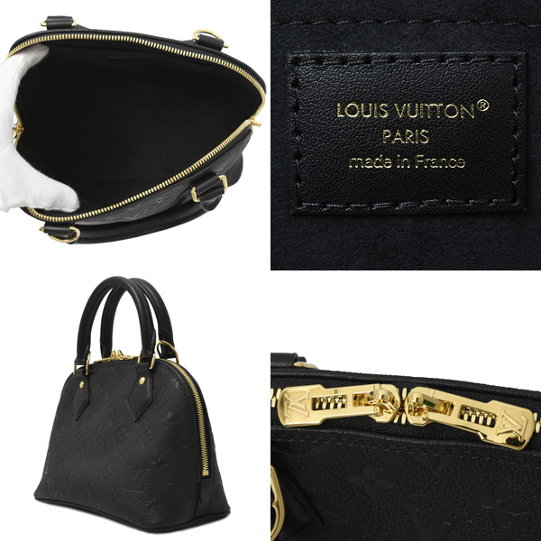 ルイヴィトン バッグ レディース アルマBB ショルダーバッグ ハンドバッグ モノグラム アンプラント ノワール Louis Vuitton M26409 中古