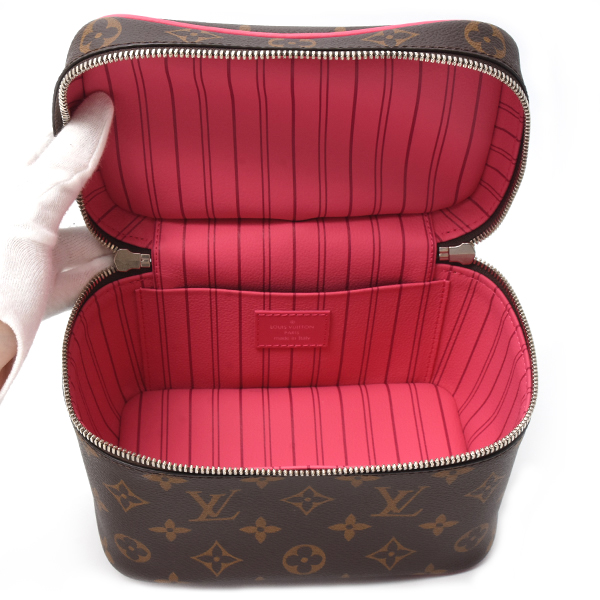 ルイヴィトン バッグ レディース ニースミニ バニティバッグ ポーチ モノグラム PVC ピンク Louis Vuitton M46767 未使用展示品