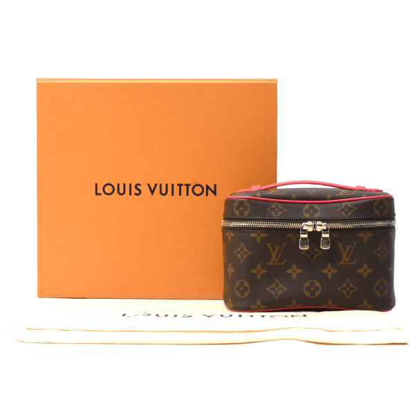 ルイヴィトン バッグ レディース ニースミニ バニティバッグ ポーチ モノグラム PVC ピンク Louis Vuitton M46767 未使用展示品