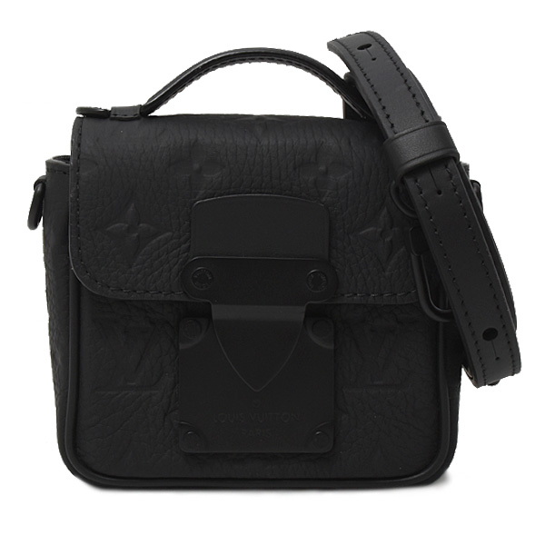 ルイヴィトン バッグ メンズ ピコSロック ショルダーバッグ ハンドバッグ トリヨンモノグラム レザー ノワール Louis Vuitton M83148 中古