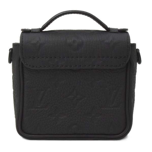 ルイヴィトン バッグ メンズ ピコSロック ショルダーバッグ ハンドバッグ トリヨンモノグラム レザー ノワール Louis Vuitton M83148 中古