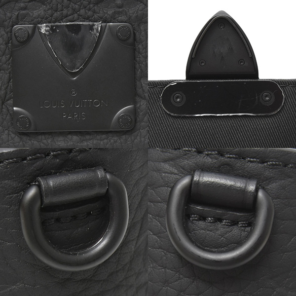 ルイヴィトン バッグ メンズ ピコSロック ショルダーバッグ ハンドバッグ トリヨンモノグラム レザー ノワール Louis Vuitton M83148 中古
