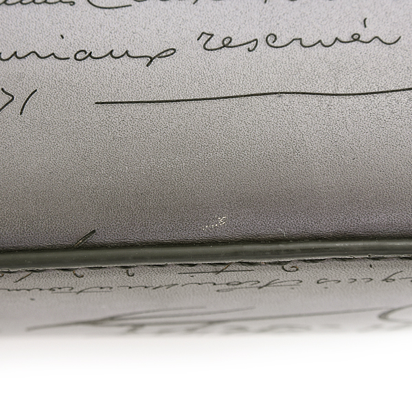 ベルルッティ バッグ メンズ カリグラフィ トゥジュール ガリバー ショルダーバッグ スクリットレザー グレー Berluti 中古