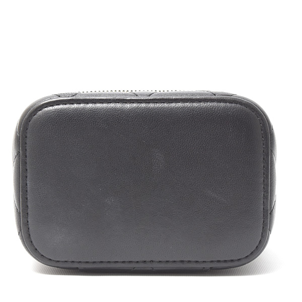シャネル バッグ レディース マトラッセ ミニチェーンショルダーバッグ バニティ ラム ブラック 31番台 CHANEL 中古