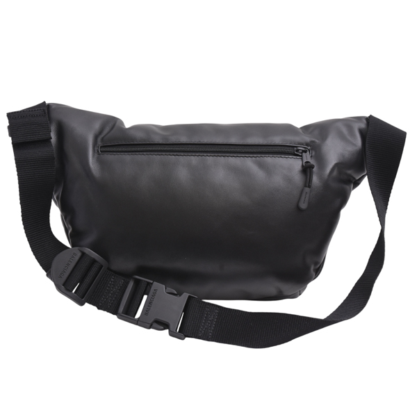 バレンシアガ バッグ メンズ レディース ボディバッグ ベルトバッグ ブラック ソフトレザー 695517 BALENCIAGA 中古