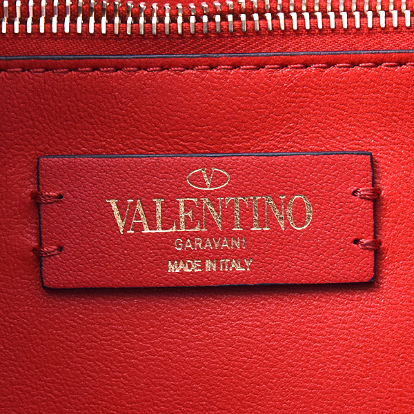 ヴァレンティノ バッグ レディース ヴァレンチノ Vロゴ 大型トートバッグ ハンドバッグ レザー ピンク VALENTINO 中古
