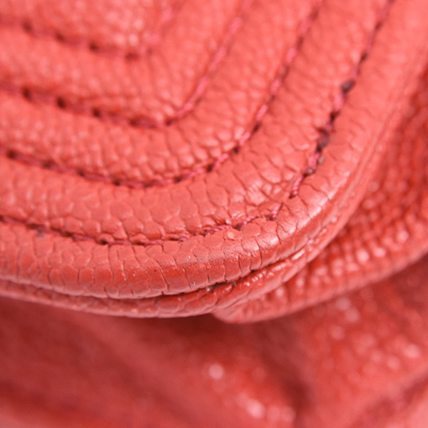 シャネル バッグ レディース ボーイシャネル チェーンウォレット キャビアスキン レッド CHANEL 中古