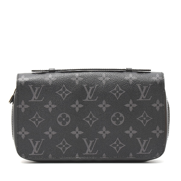 ルイヴィトン 財布 メンズ モノグラムエクリプス ジッピーXL ラウンドファスナー財布 大型 Louis Vuitton M61698 中古