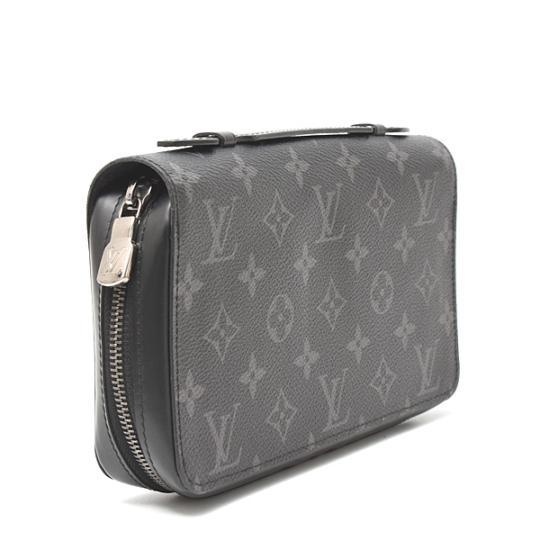 ルイヴィトン 財布 メンズ モノグラムエクリプス ジッピーXL ラウンドファスナー財布 大型 Louis Vuitton M61698 中古