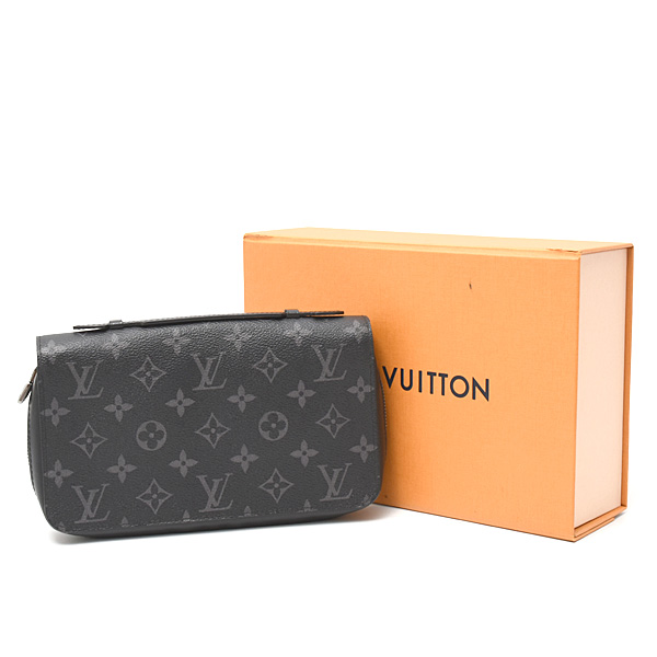 ルイヴィトン 財布 メンズ モノグラムエクリプス ジッピーXL ラウンドファスナー財布 大型 Louis Vuitton M61698 中古
