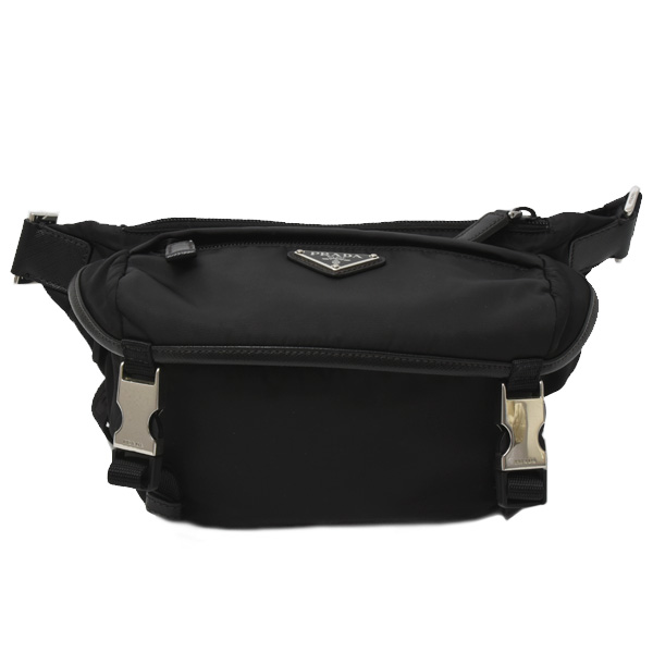 プラダ バッグ ユニセックス Re-Nylon ショルダーバッグ ナイロン ブラック PRADA 2VH171 中古