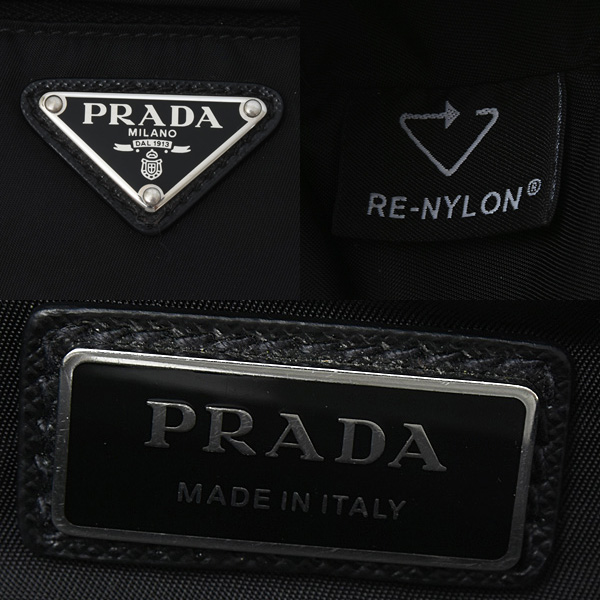 プラダ バッグ ユニセックス Re-Nylon ショルダーバッグ ナイロン ブラック PRADA 2VH171 中古