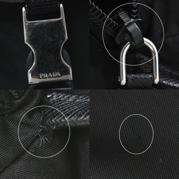 プラダ バッグ ユニセックス Re-Nylon ショルダーバッグ ナイロン ブラック PRADA 2VH171 中古