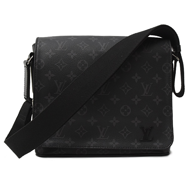 ルイヴィトン バッグ メンズ ディストリクトPM NM ショルダーバッグ モノグラムエクリプス Louis Vuitton M44000 中古
