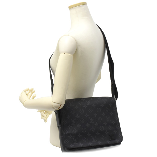 ルイヴィトン バッグ メンズ ディストリクトPM NM ショルダーバッグ モノグラムエクリプス Louis Vuitton M44000 中古
