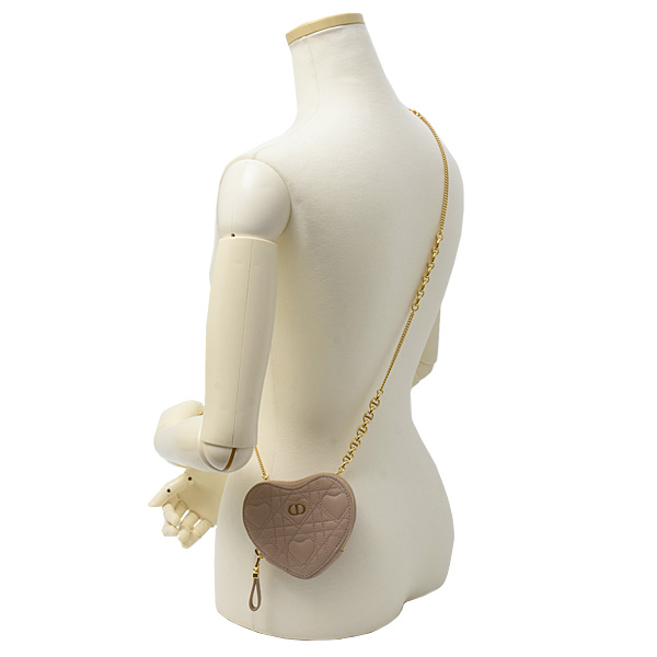 クリスチャンディオール バッグ レディース Caro チェーン ハート ポーチ チェーンショルダーバッグ ピンク系 Christian Dior S5097UNID_M02N 中古