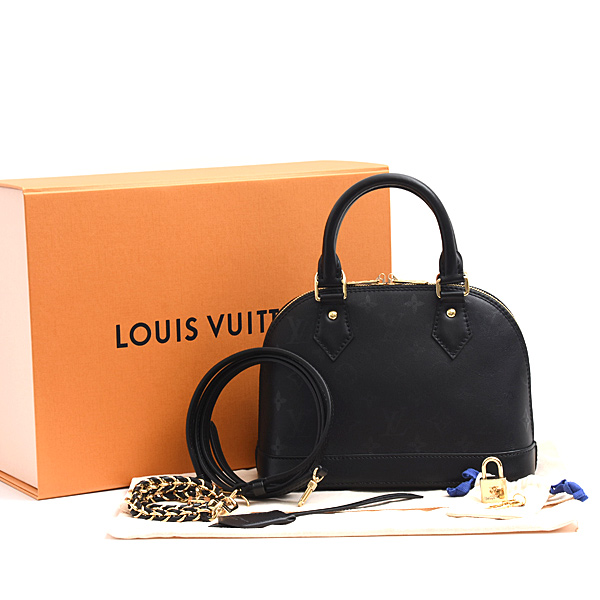 ルイヴィトン バッグ レディース モノグラムインク アルマBB 2WAYハンドバッグ ブラック Louis Vuitton M3A843 未使用展示品