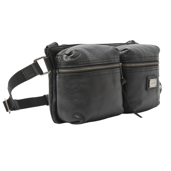 ドルチェ&ガッバーナ バッグ レディース メンズ ベルトバッグ クロスボディ ショルダー レザー NERO DOLCE&GABBANA BP1784 中古