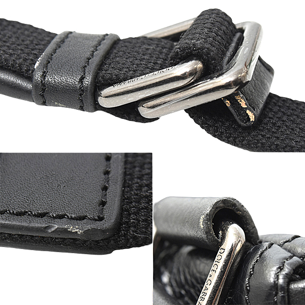 ドルチェ&ガッバーナ バッグ レディース メンズ ベルトバッグ クロスボディ ショルダー レザー NERO DOLCE&GABBANA BP1784 中古