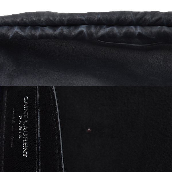 サンローラン バッグ レディース メンズ テディ バッグ ショルダーバッグ ラムスキン ネイビー SAINT LAURENT 中古