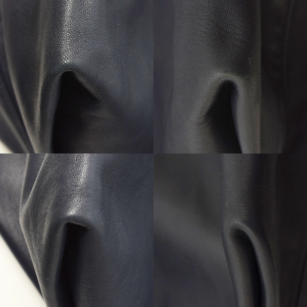 サンローラン バッグ レディース メンズ テディ バッグ ショルダーバッグ ラムスキン ネイビー SAINT LAURENT 中古