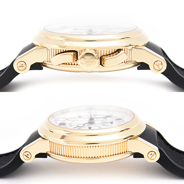 ブレゲ 時計 メンズ マリーン2 クロノグラフ 裏スケ 自動巻 シルバー文字盤 750YG BREGUET 5827BA125ZU 中古