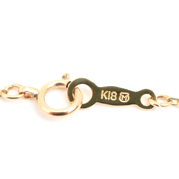 ミキモト ネックレス レディース リボン 葡萄モチーフ パールネックレス 4.9mm～6.0mm珠 イエローゴールド MIKIMOTO K18 中古