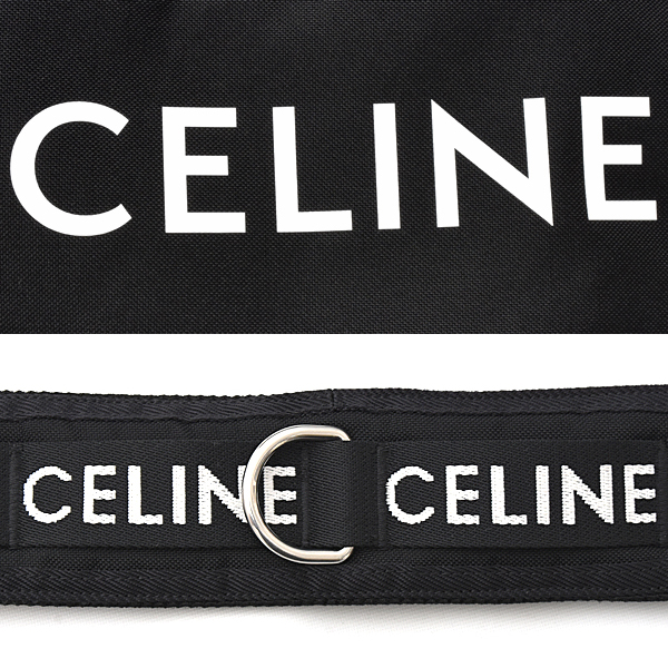 セリーヌ バッグ メンズ レディース ミディアム トレッキング メッセンジャーバッグ クロスボディバッグ キャンバス ブラック 198692 CELINE 中古