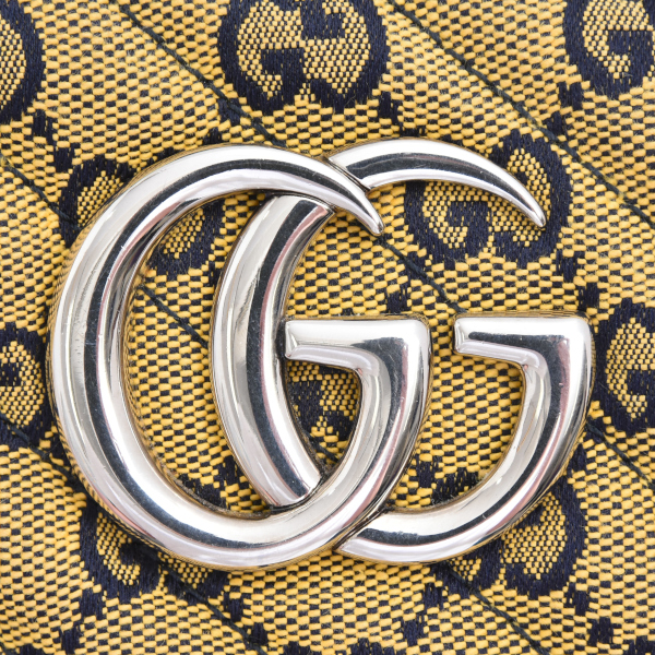 グッチ バッグ レディース キャンバス GGマーモント キルティング スモールショルダーバッグ マルチカラー 447632 GUCCI 中古