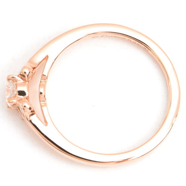 カルティエ 指輪 レディース バレリーナ ダイヤ リング D0.24ct 51号 ピンクゴールド Cartier 750PG 中古