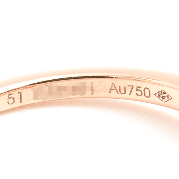 カルティエ 指輪 レディース バレリーナ ダイヤ リング D0.24ct 51号 ピンクゴールド Cartier 750PG 中古