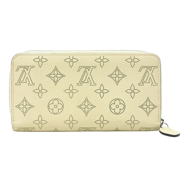 ルイヴィトン 財布 レディース ジッピーウォレット マヒナ マヒナレザー クレーム Louis Vuitton M58878 中古