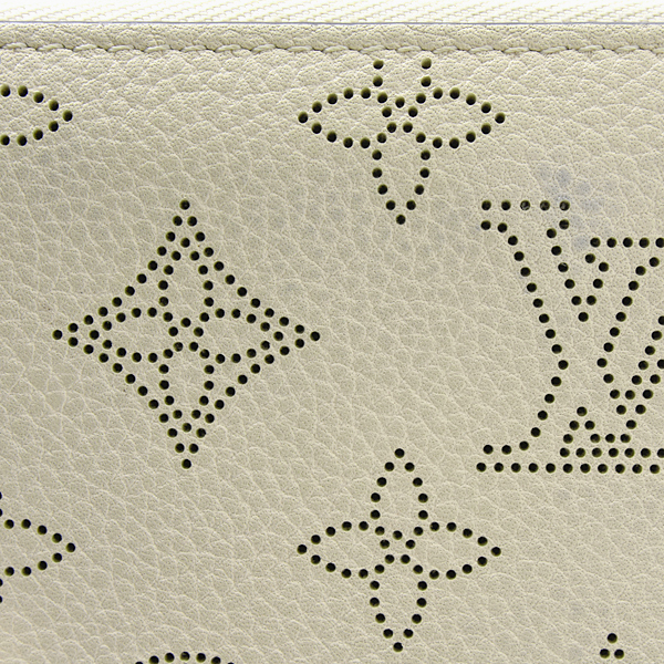 ルイヴィトン 財布 レディース ジッピーウォレット マヒナ マヒナレザー クレーム Louis Vuitton M58878 中古