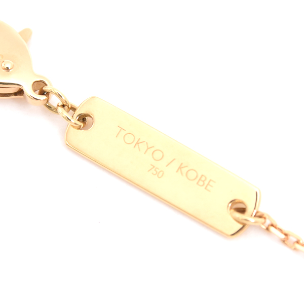 タサキ ネックレス レディース バランス シグネチャー パール ネックレス イエローゴールド TASAKI 750YG 中古